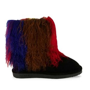 Bearpaw Women's Boo Winter Boots Shearling Wool Size 9 Curly Lamb Fur Sherpa